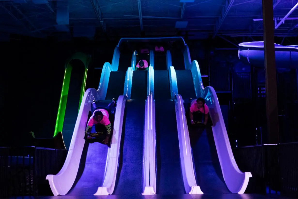 Glow nights at Slick City
