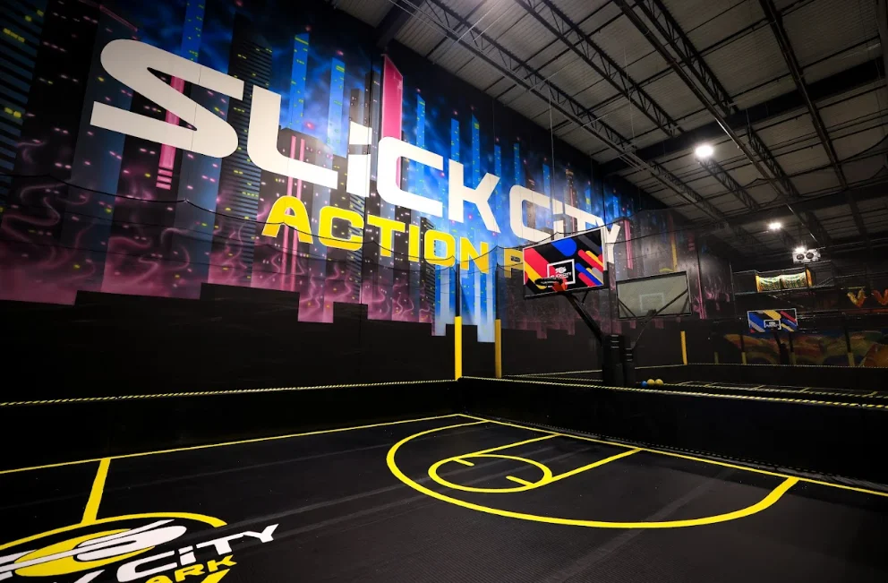 Air courts at Slick City